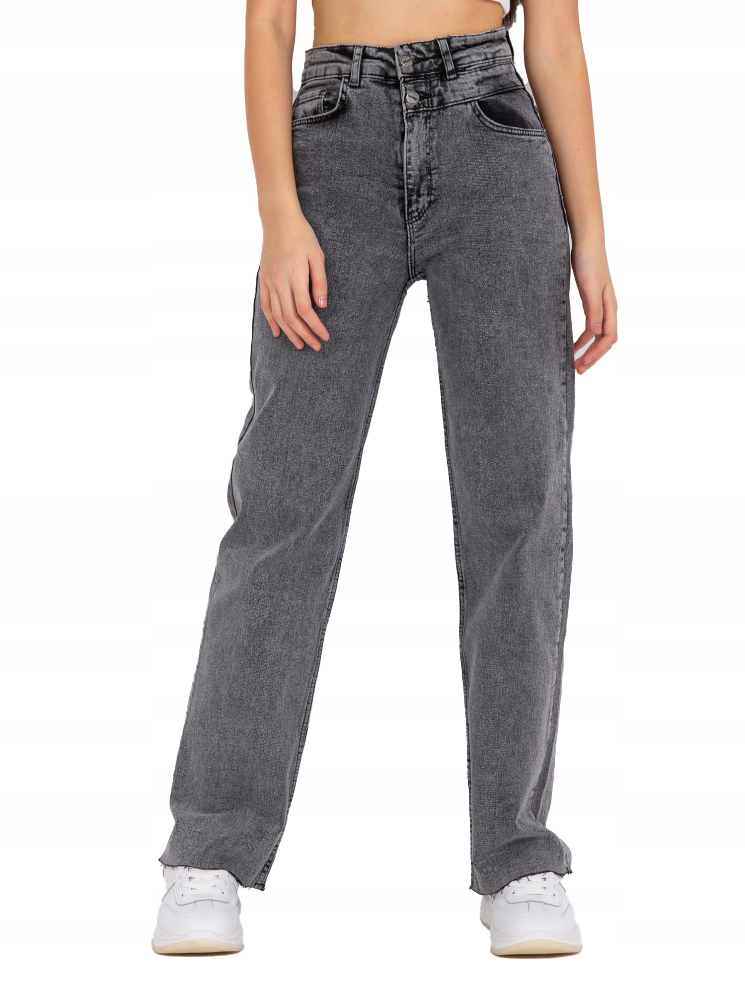 

Jeansy Damskie proste spodnie jeansowe 25
