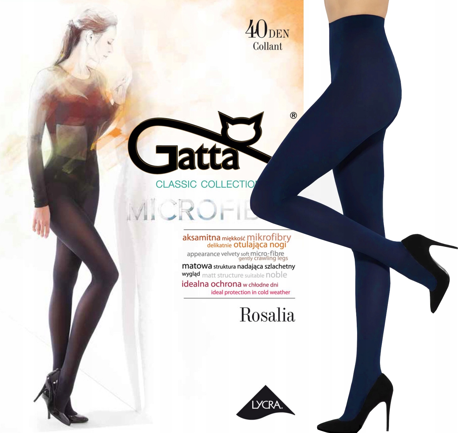 

Gatta Rosalia rajstopy 40 den Blue Night 4 L