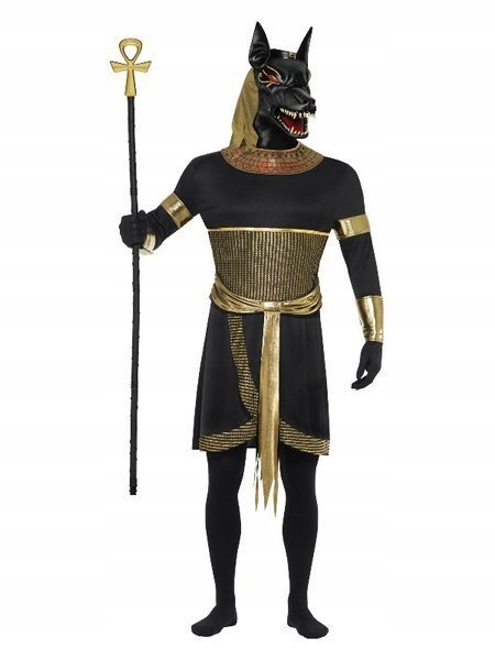 Kostým Starověké Anubis Anubisa Černo-zlaté M