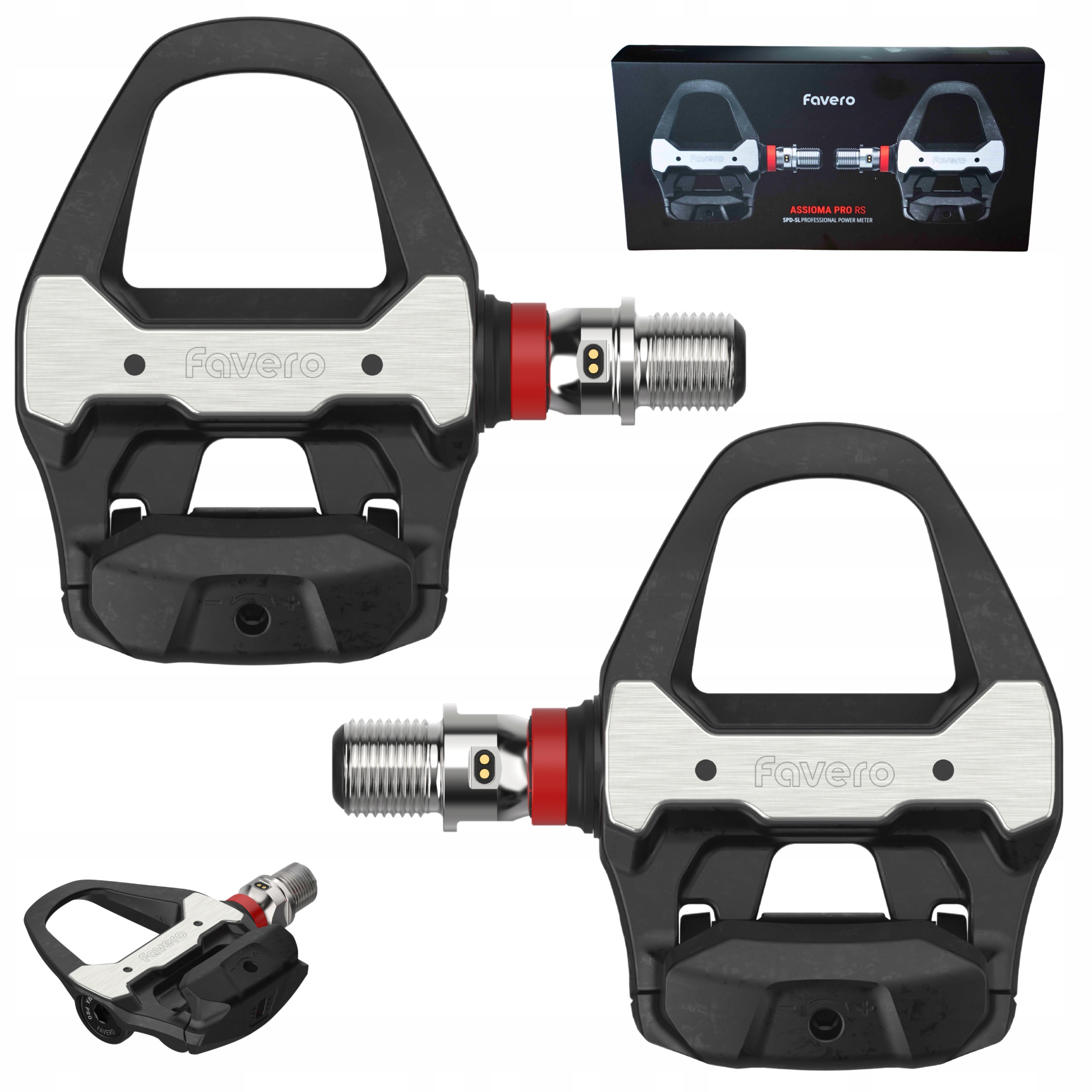 Favero Assioma Pro RS-2 Pedały szosowe z pomiarem mocy Obustronnym 247 g
