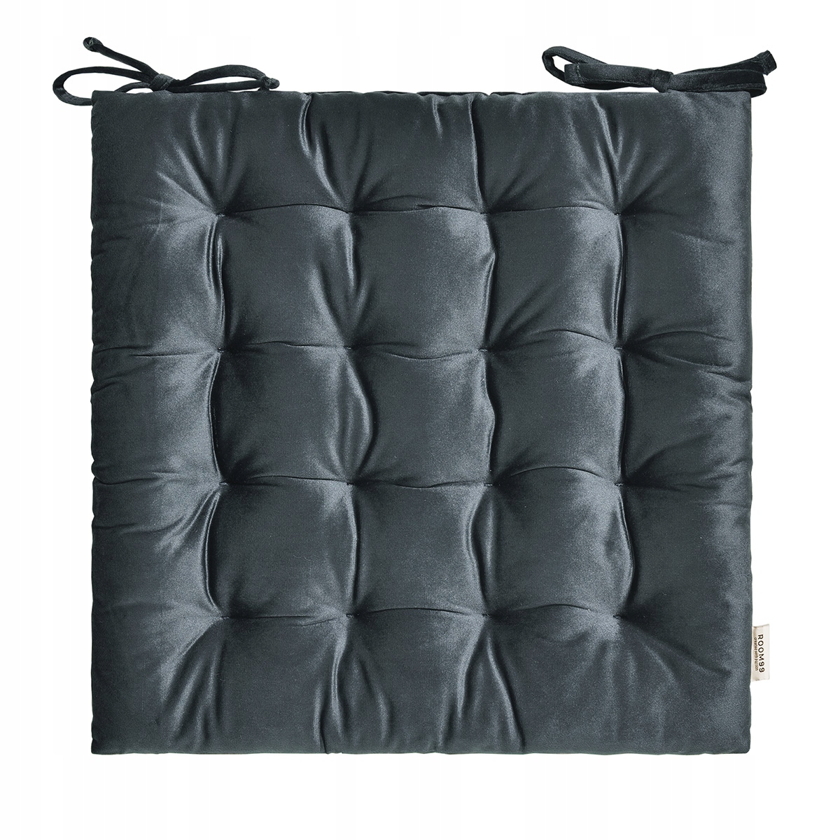 

Poduszka na krzesło 40x40 wiązana szara ciemna Nov