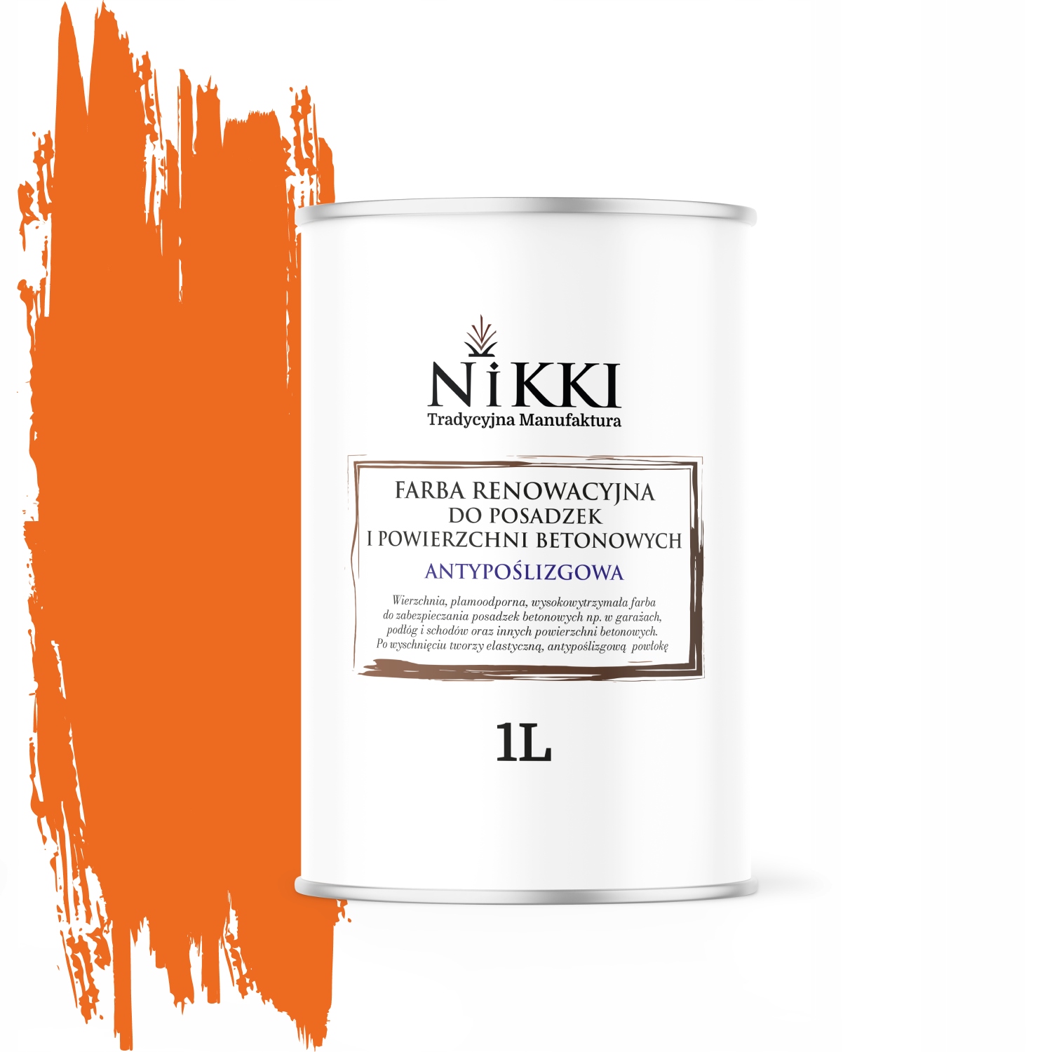 Barva Protiskluzová Barva Na Podlahy Červená Oranžová Ral 2008 1L