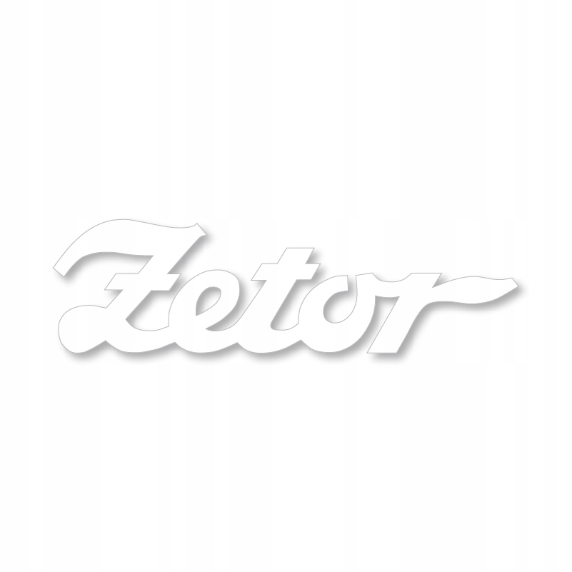 Naklejka napis emblemat ZETOR do 60cm 2 szt CZARNY Numer katalogowy części NAKLZETOR