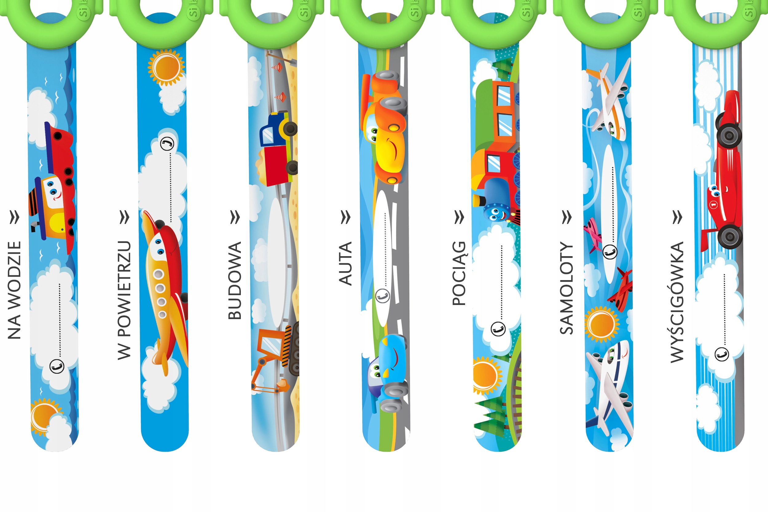 OPASKA identyfikacyjna dla dziecka bezpieczeństwa z ATESTEM +wymienny PASEK Rodzaj opaska