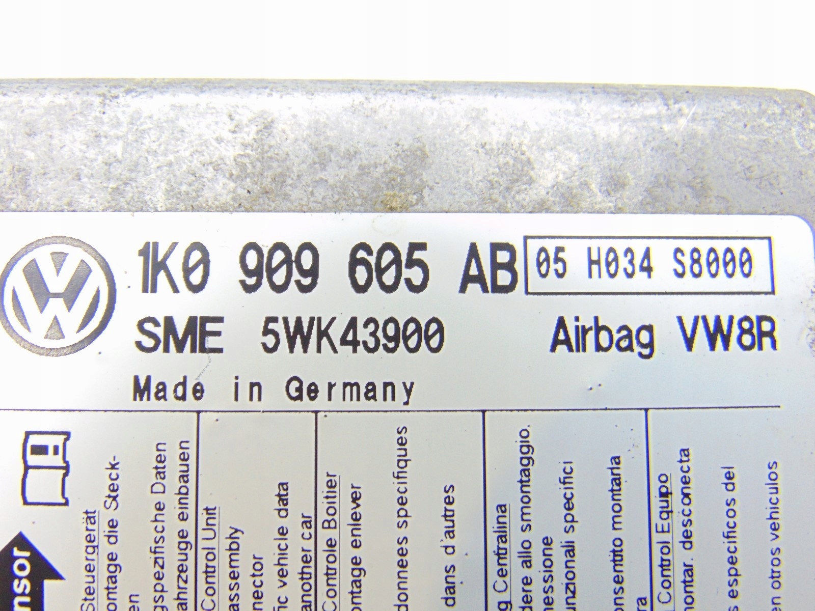 modulo SENSOR airbag VW GOLF V 5 GTI 1K0909605AB