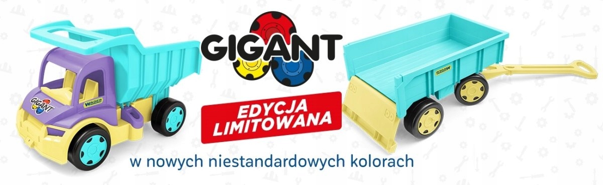 Gigant Truck wywrotka Wader 65028 Wiek dziecka 12 m +
