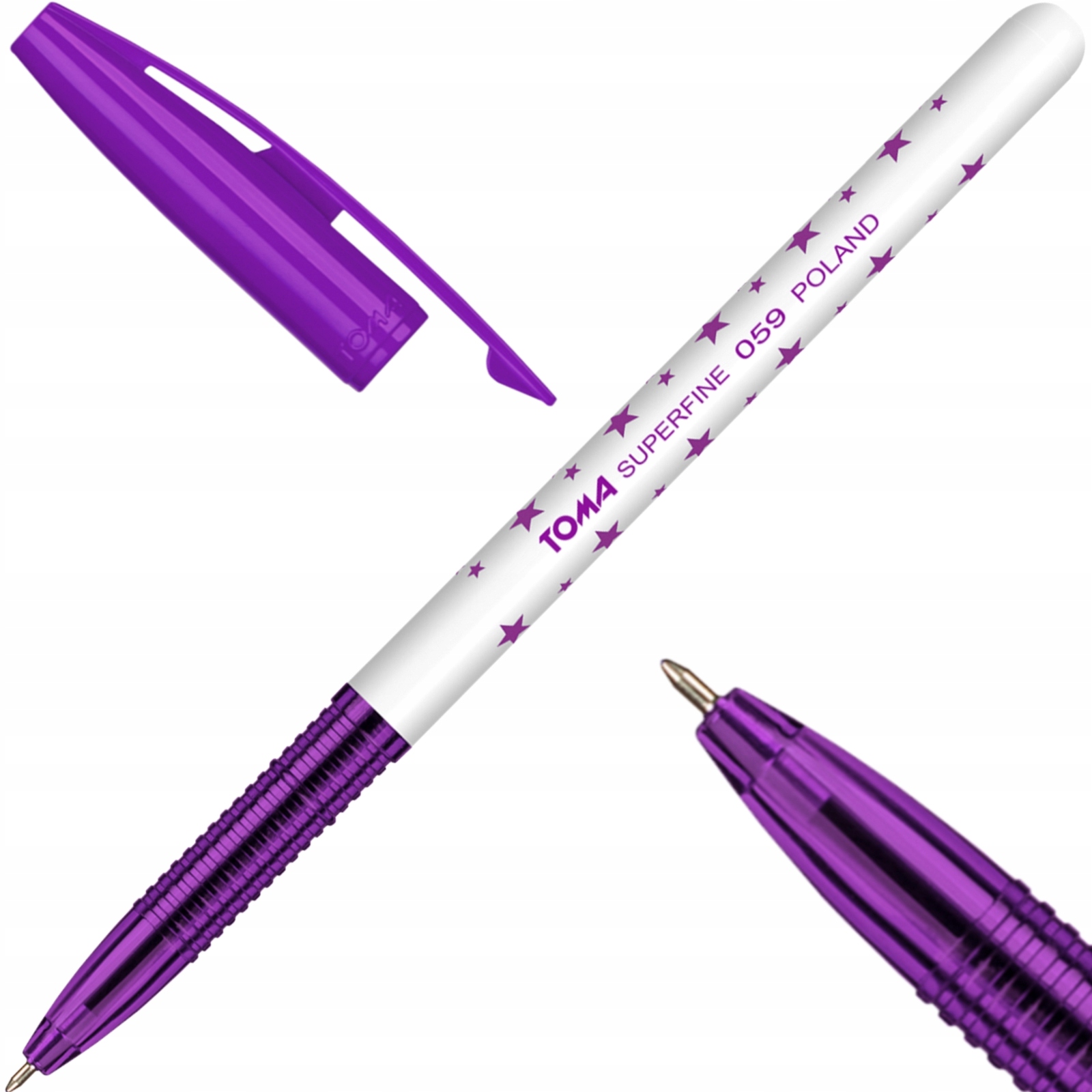 

Długopis Toma Gwiazdki Superfine TO-059 fioletowy