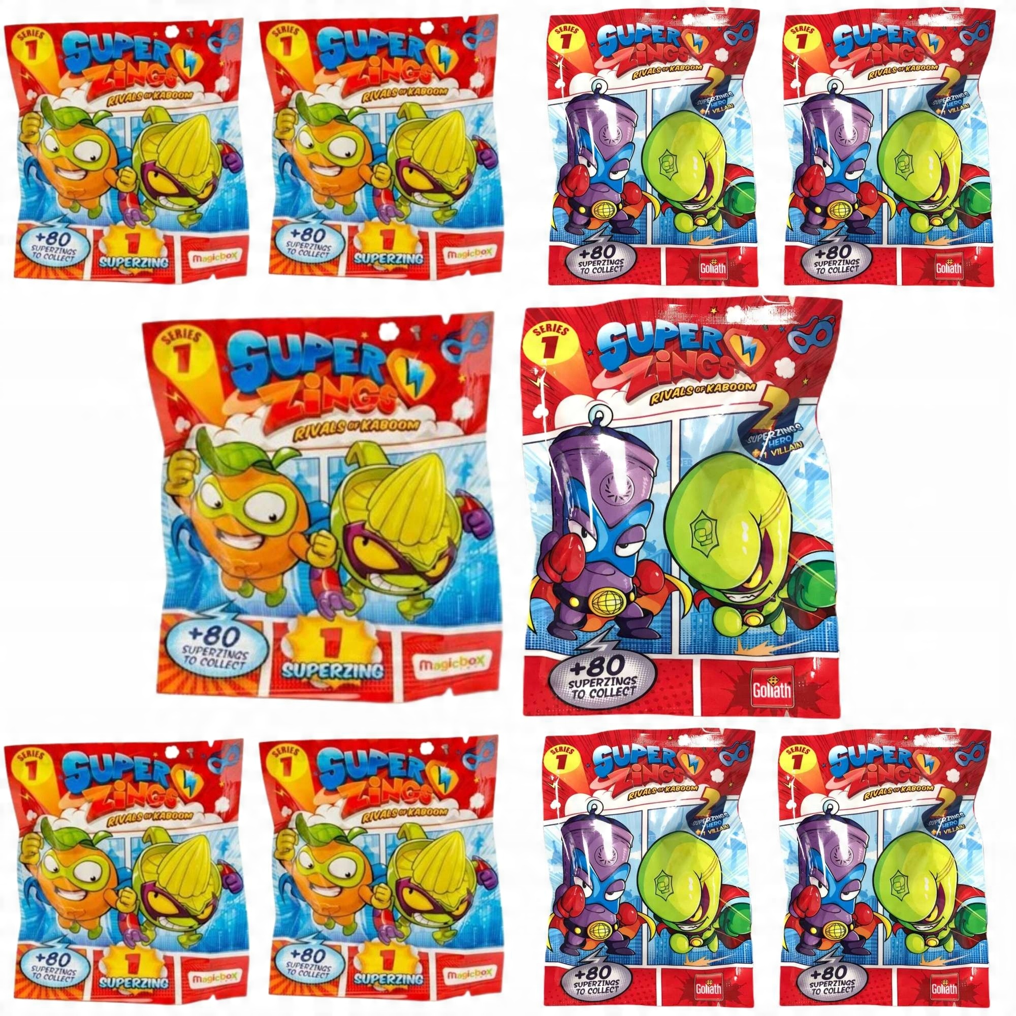 

Zings Zestaw 5+5 Dwie Rożne Serie 15 Figurek