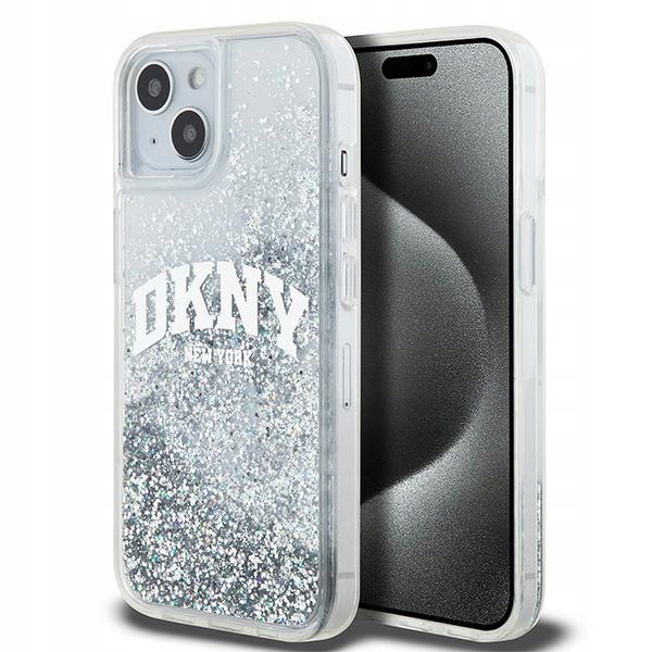 Etui Dkny DKHCP15SLBNAET do iPhone 15/14 136.1" z brokatem w logo