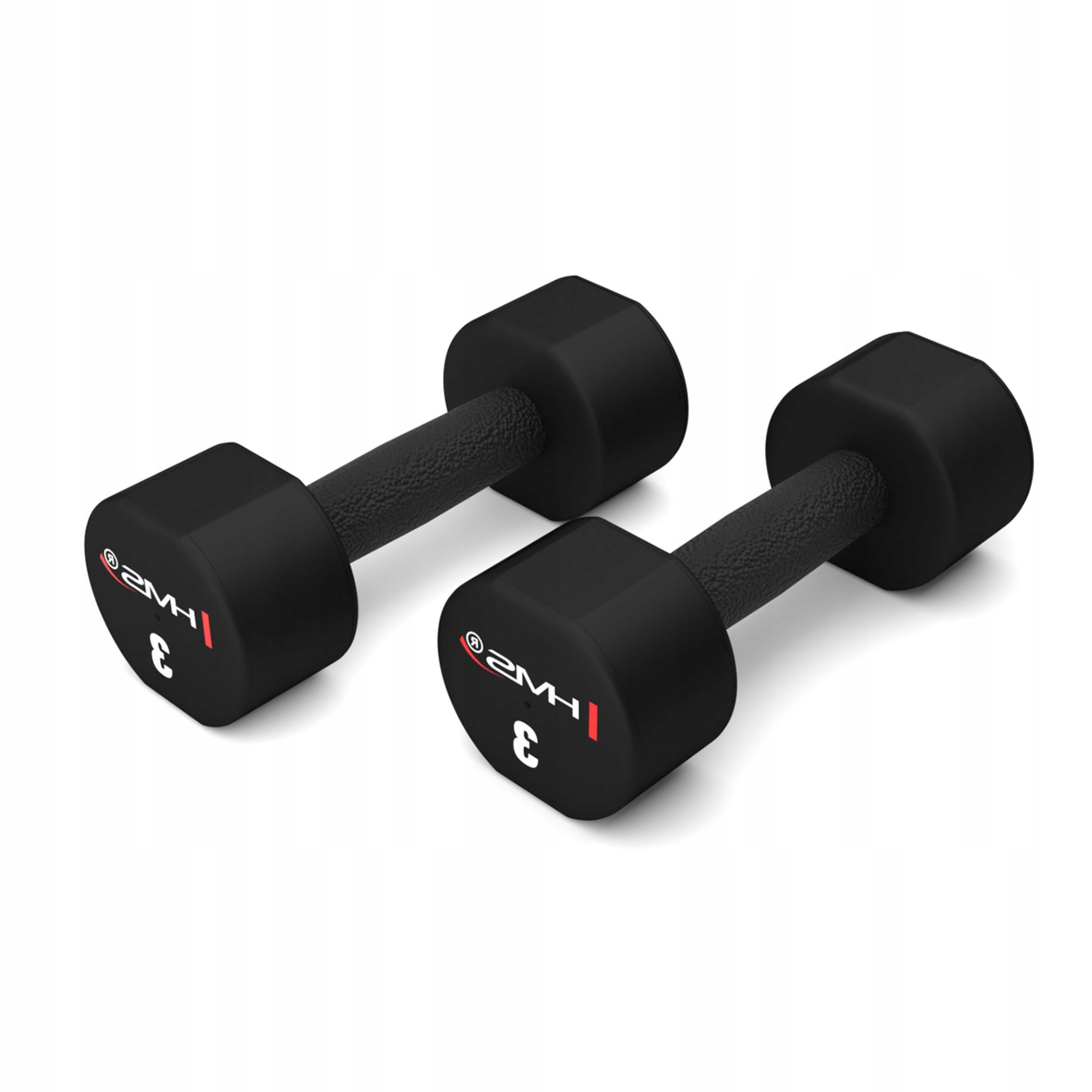 Sada činek 2 x 3 kg pro silové fitness činky, polyuretanové