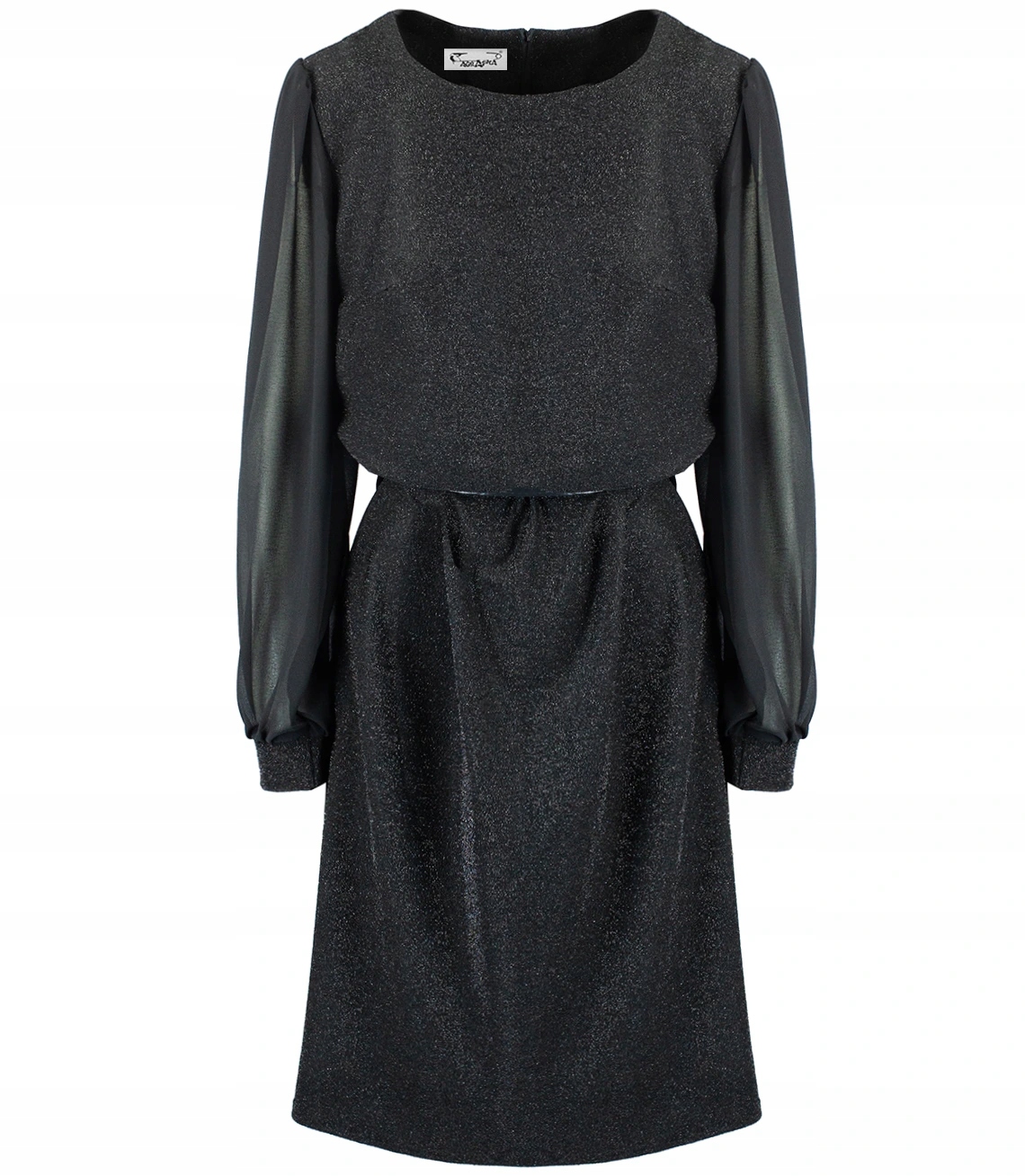 Šaty trapézová Elegantní brokátová s tylem Electra 40