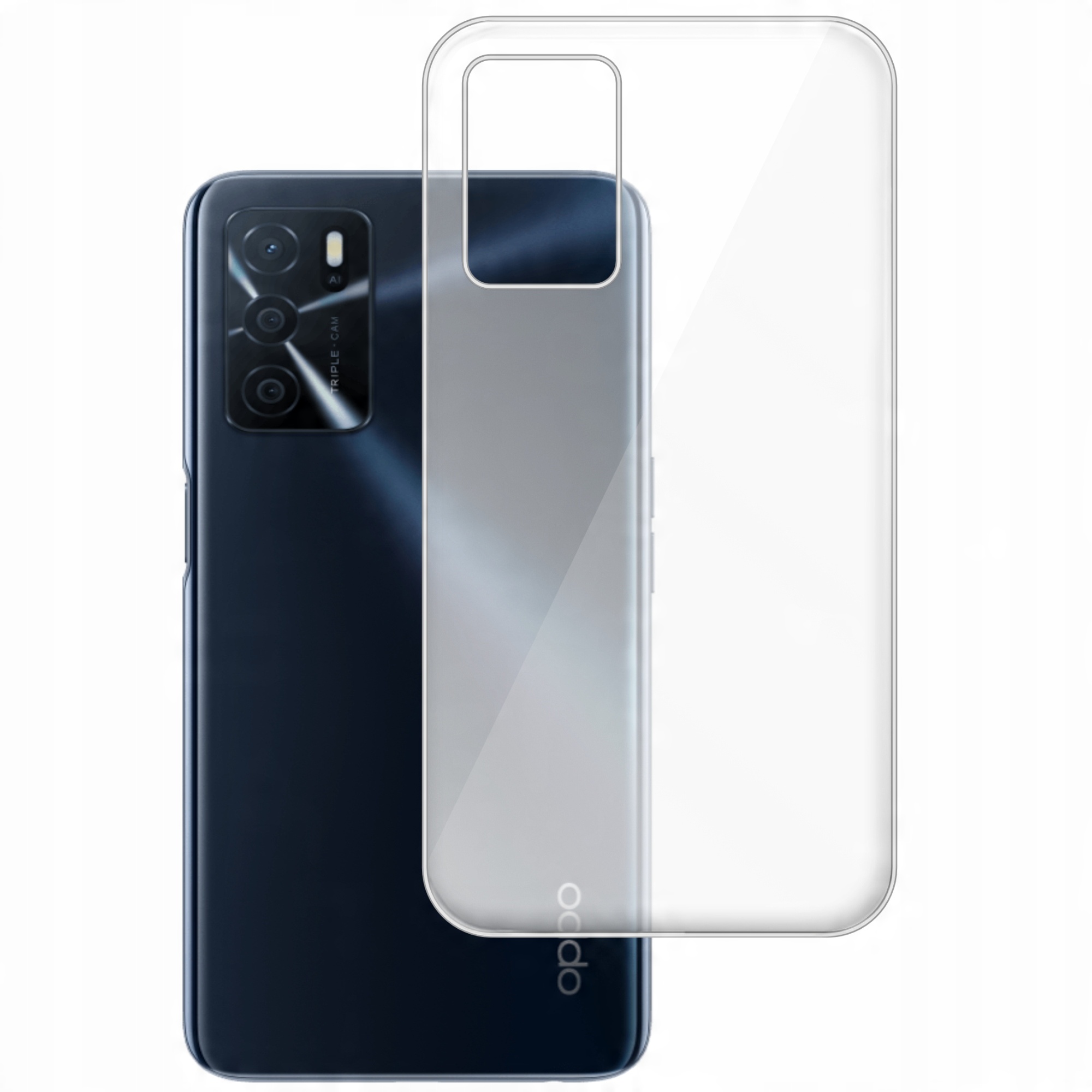 

Etui do Oppo A16 A16S gumowe Slim Clear View