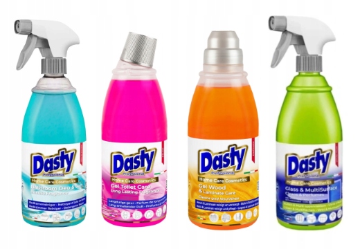 Levně Dasty Sada domácí chemie – koupelna, Wc, sklo, podlahy