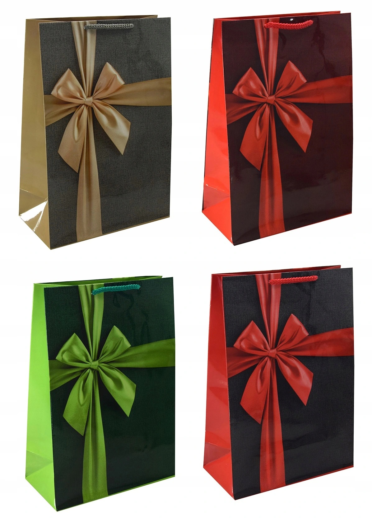 

Torby torebka papierowa na Prezenty Święta 10x MIX