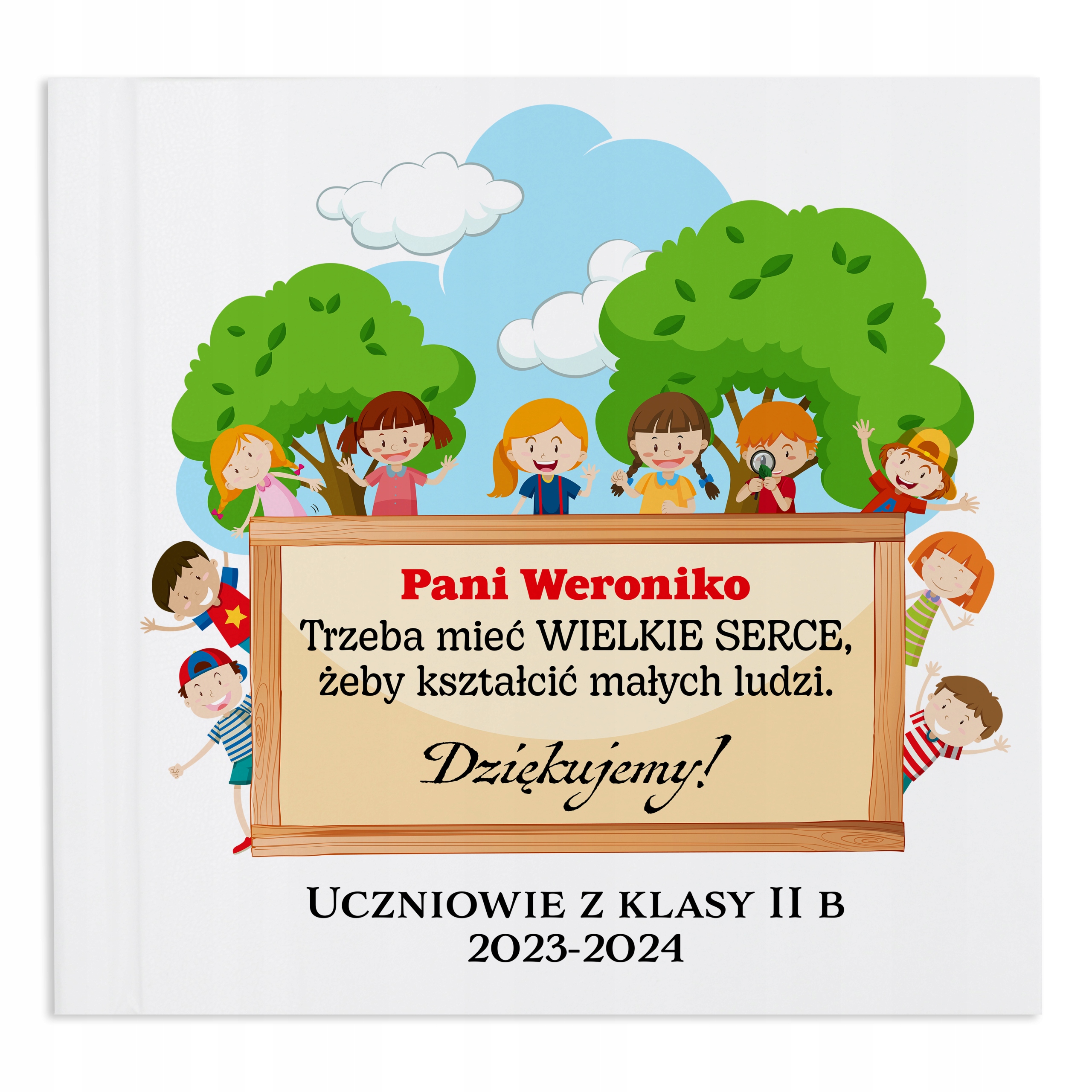 Bílý Fotoalbum Dárek Pro Učitelku Na Konci Roku Jméno