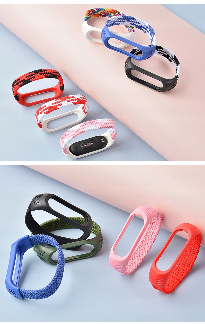 OPASKA PASEK DO XIAOMI MI BAND 3/4/5/6 - KOLORY Materiał tkanina
