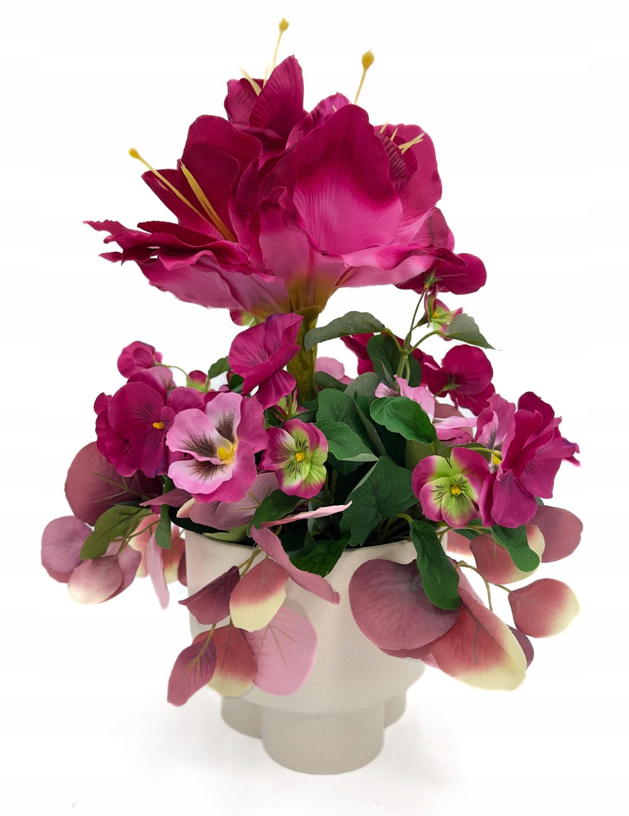 KOMPOZYCJA KWIATOWA AMARYLIS BRATKI W KAMIONKOWEJ DONICZCE Marka inna