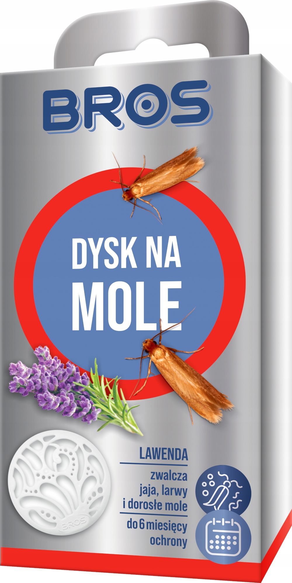 

Bros Dysk Lawendowy Na Mole Ubraniowe Odzieżowe