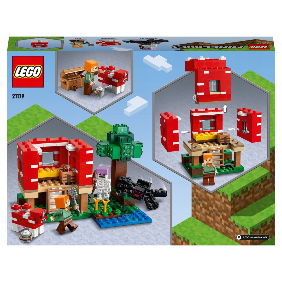 LEGO MINECRAFT DOM W GRZYBIE GRZYB GRZYBEK 21179 Bohater Minecraft