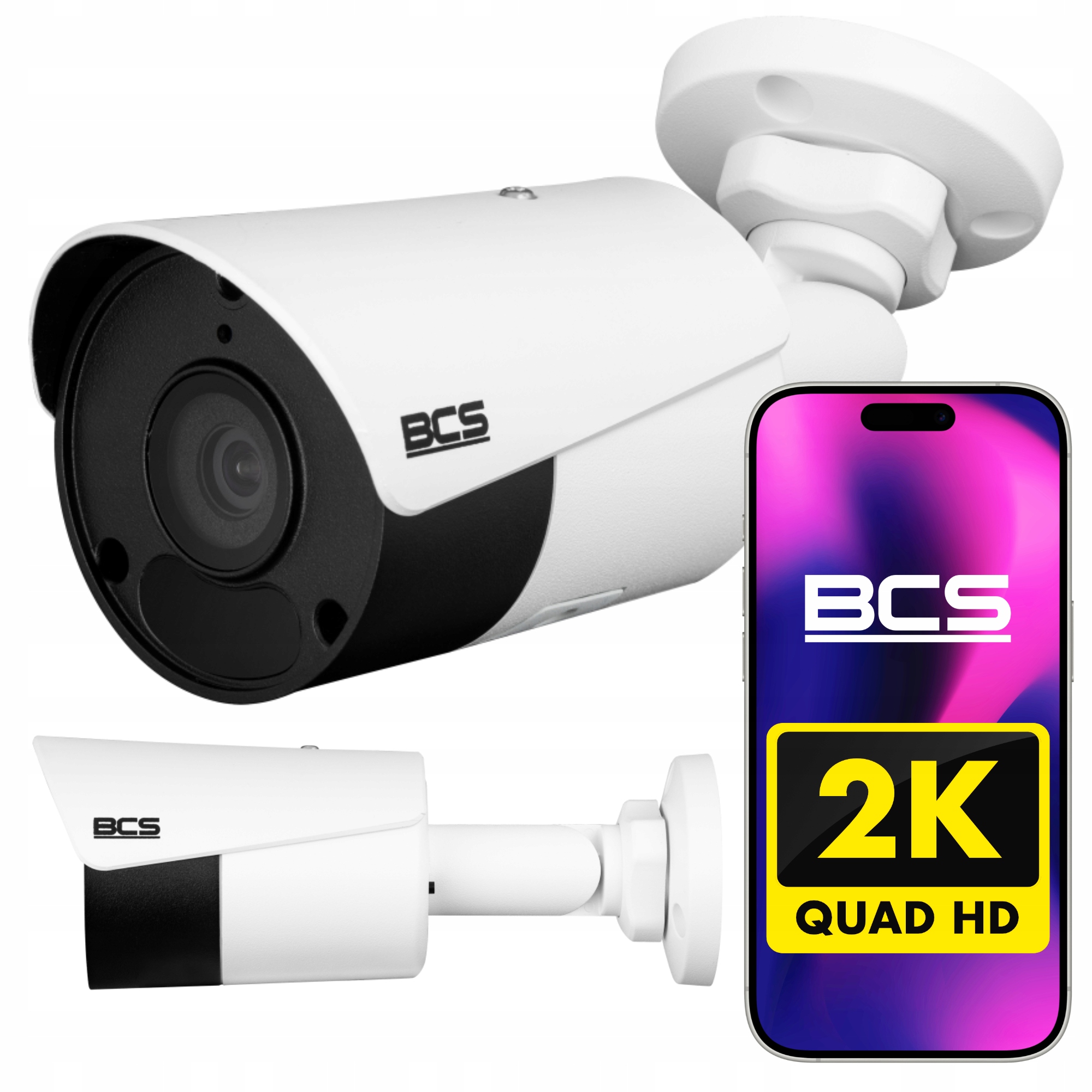 Kamera Ip 4Mpx BCS-P-TIP14FSR5 IR50m Detekcja Aplikacja Wdr Dori IP67