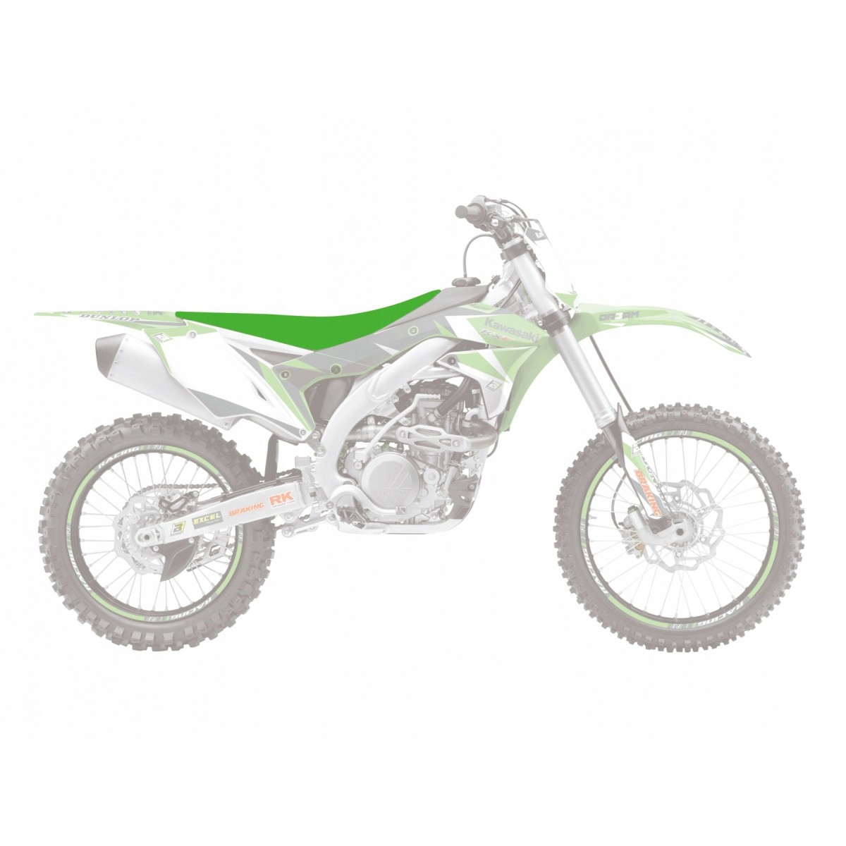 Blackbird Kompletné Sedadlo Kawasaki Kxf 250 '13-'16 Kxf 450 '12-'15 Pyra