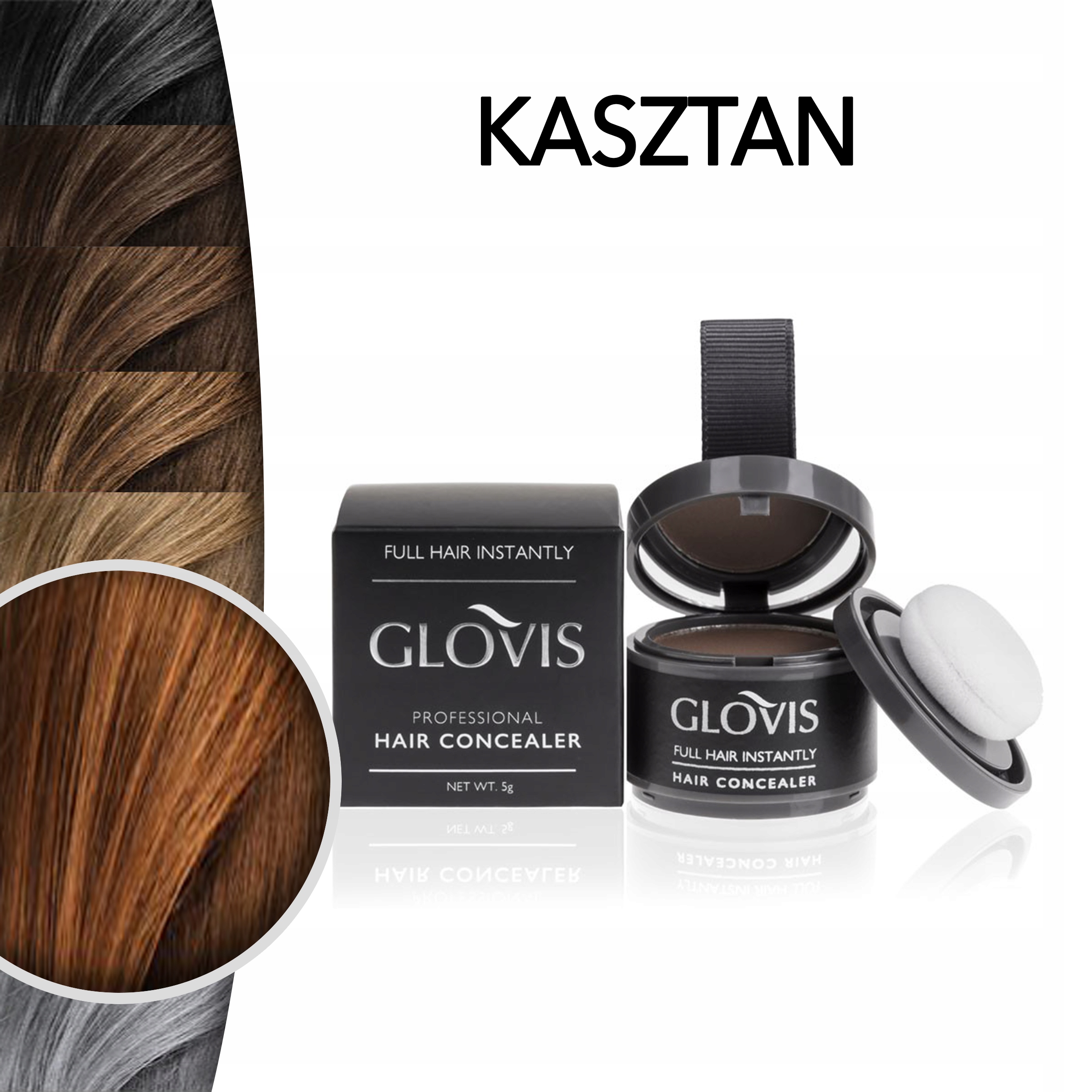 Concealer GLOVIS - Kasztanowy - Chestnut