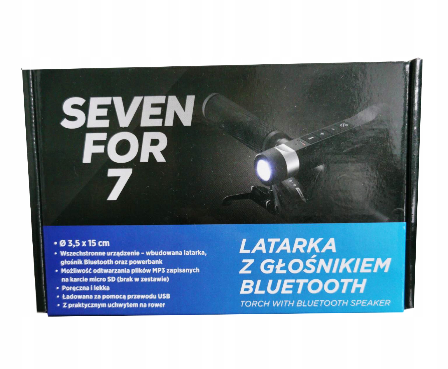 LATARKA Z GŁOŚNIKIEM BLUETOOTH SEVEN FOR 7