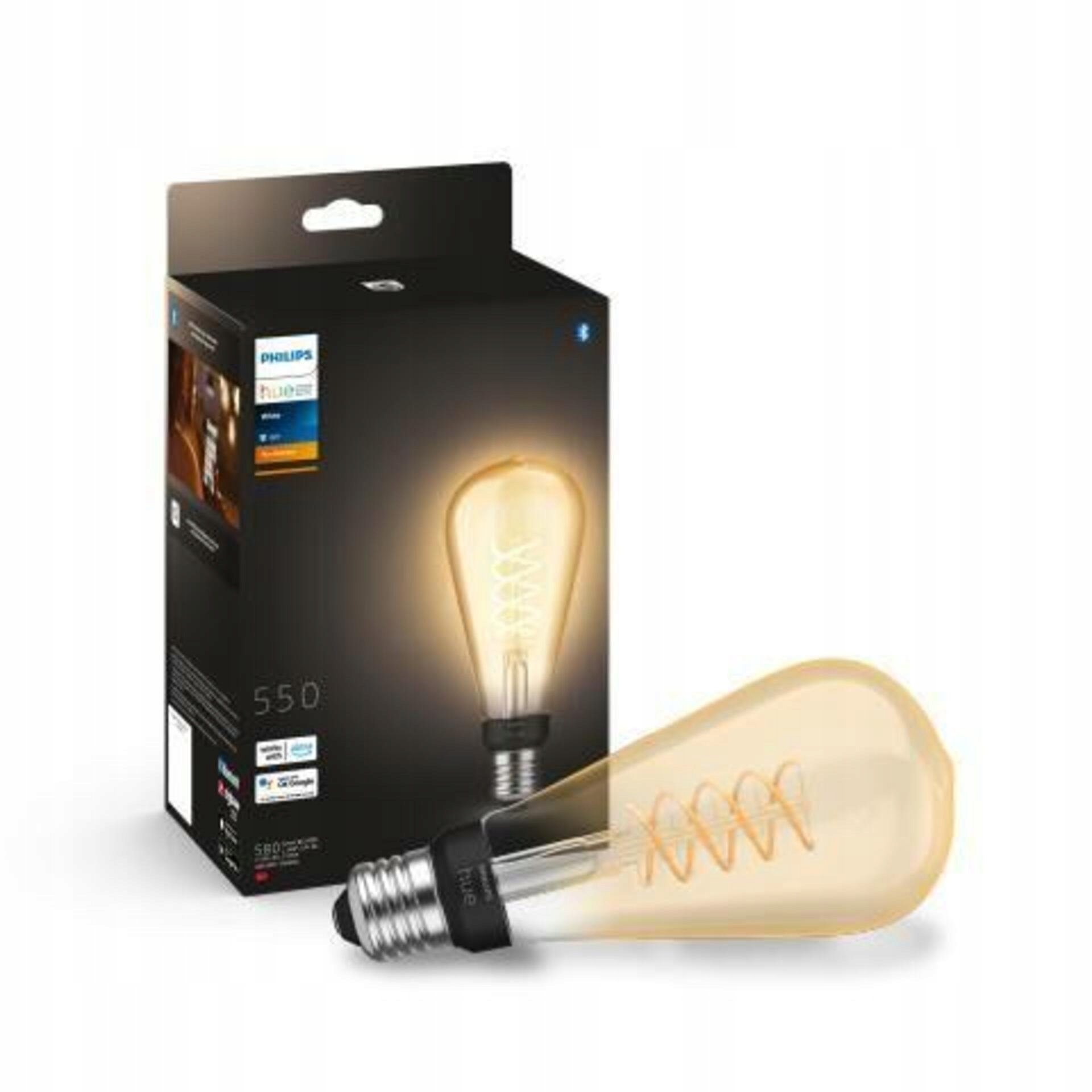 Philips Hue White Filament E27 ST72 Led 7W 550lm 2100K stmívatelná žárovka