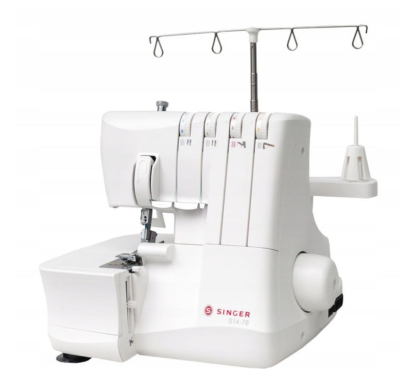 Owerlok owerlock 4 nitkowy z rolowaniem Singer 12 ściegów mereżka Rodzaje ściegów owerlokowy
