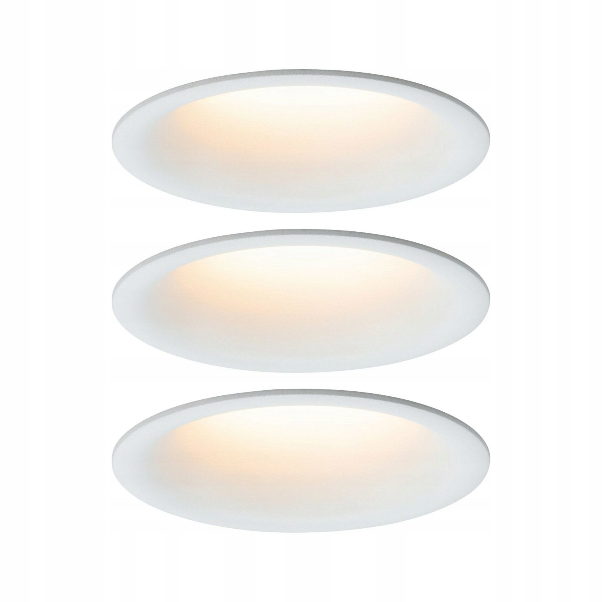 Paulmann Cymbal 3x6,5W Led vstavané svietidlá biela mat, stmievateľné, IP44