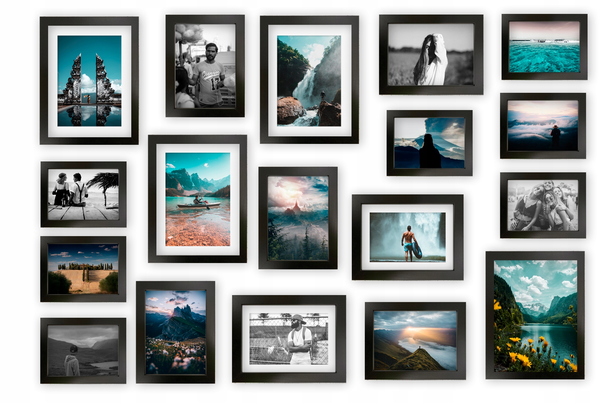 Multirama Madrid Sada rámečků na fotografie, černá