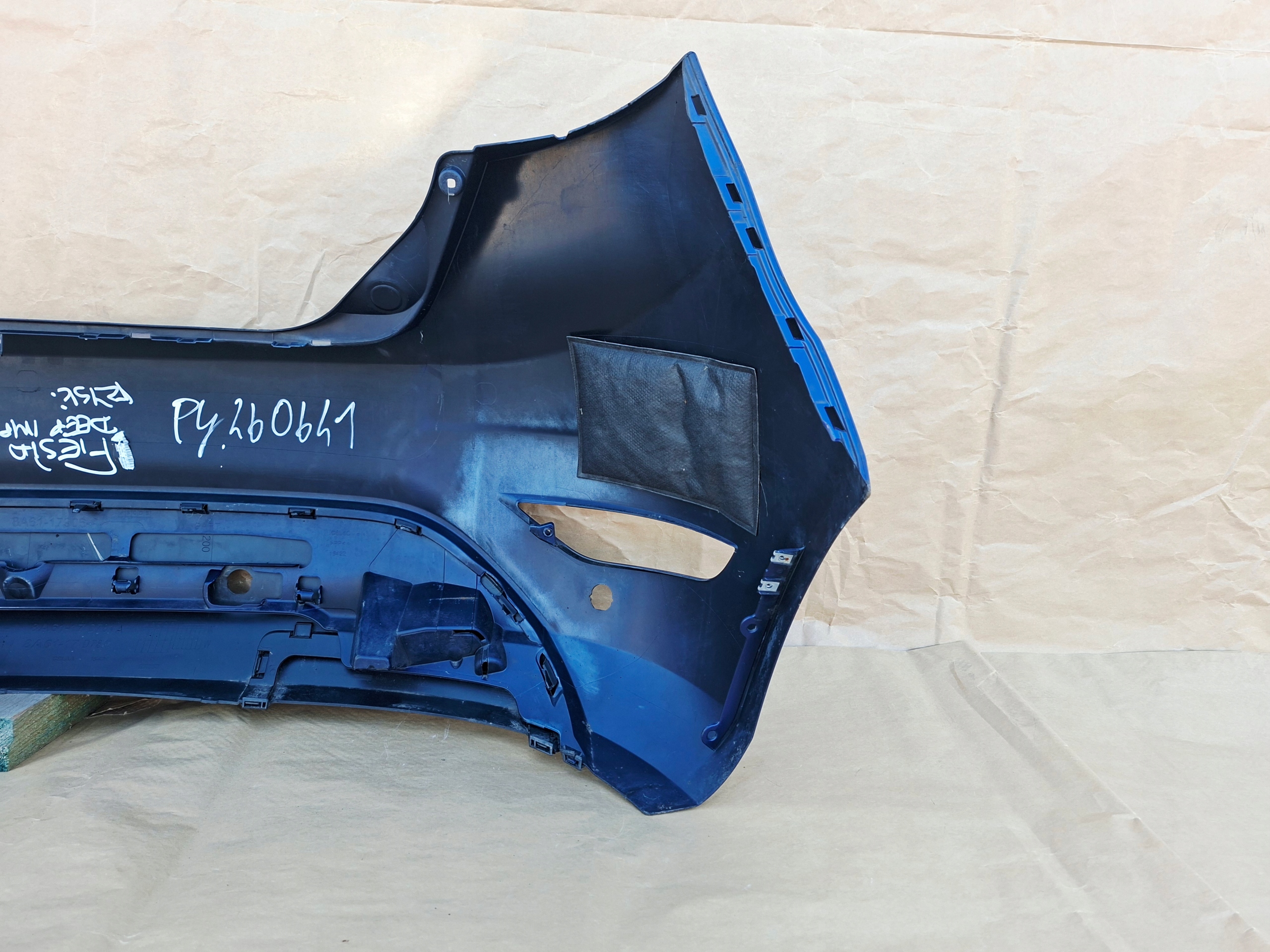 FORD FIESTA MK7 LIFT 2012-2017 bumper rear part DEEP IMPACT BLUE 4xPDC