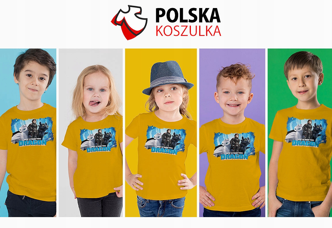 ZESTAW 3W1 KOSZULKA DLA DZIECI TATUAŻE NAKLEJKI JAK WYTRESOWAĆ SMOKA 116 Stan opakowania oryginalne