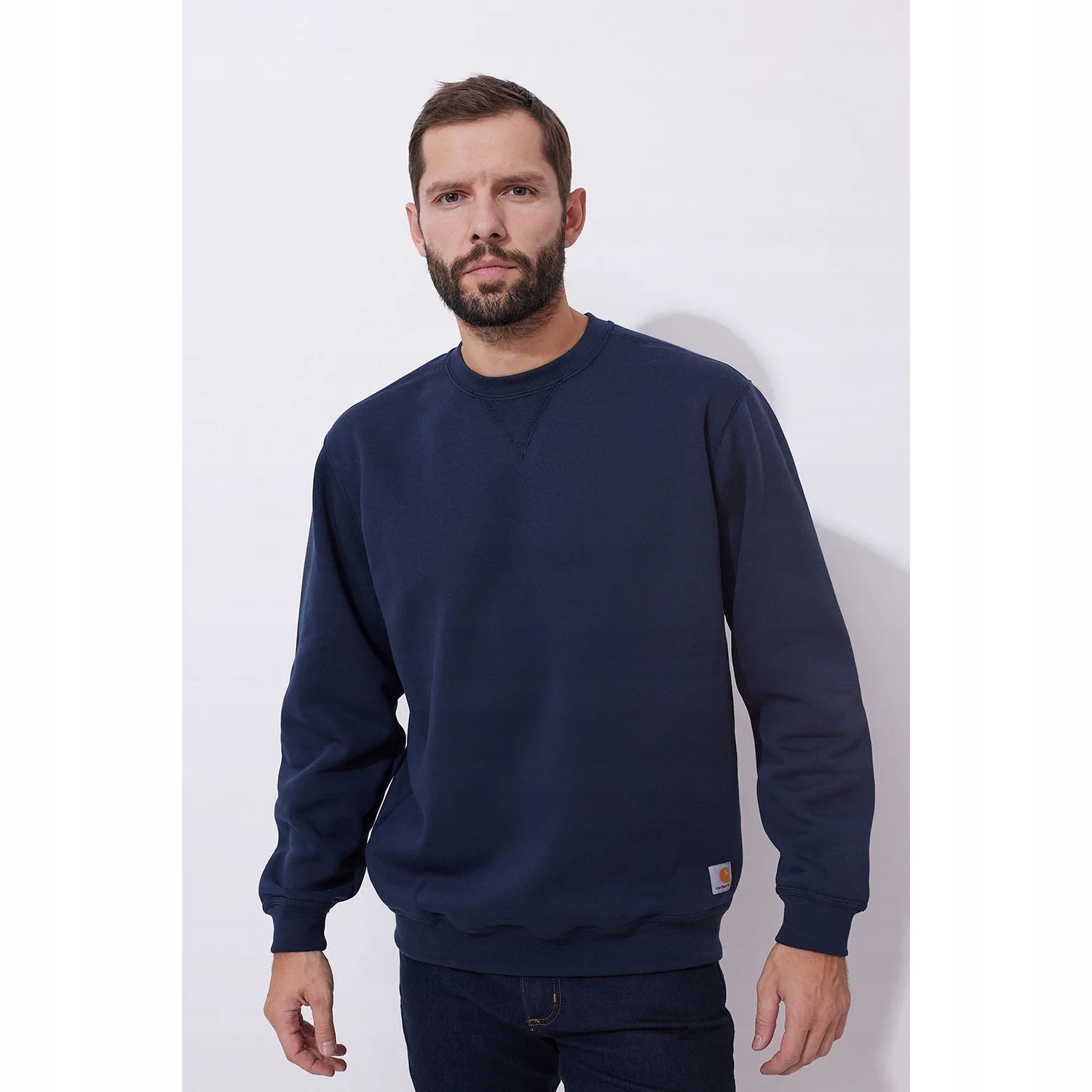 Mikina nerozepínací Carhartt Midweight Crewneck Sweatshirt L navy