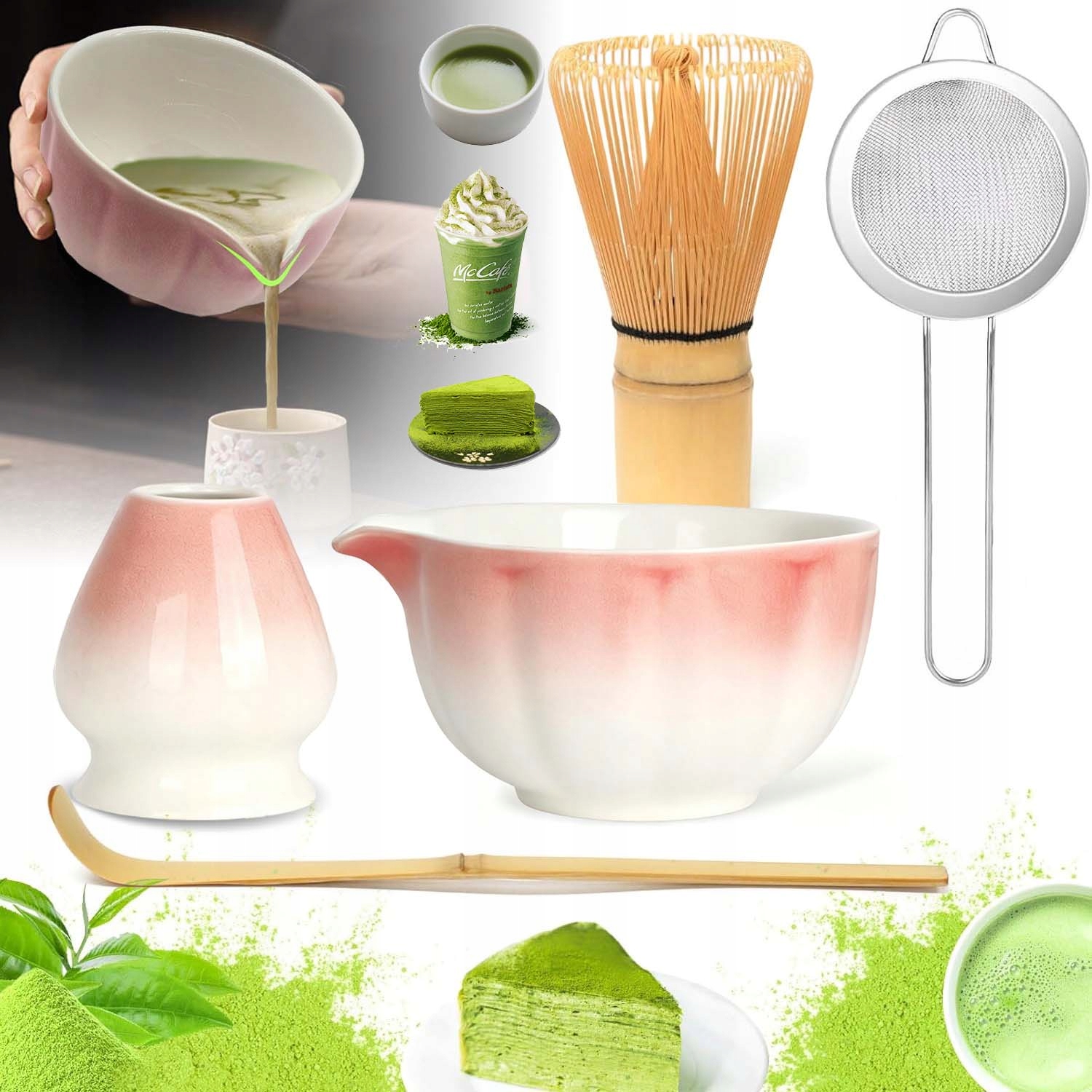 Levně Dárkový Na Čaj Matcha, Metla Chasen Štětec Na Čaj Matcha 5KS