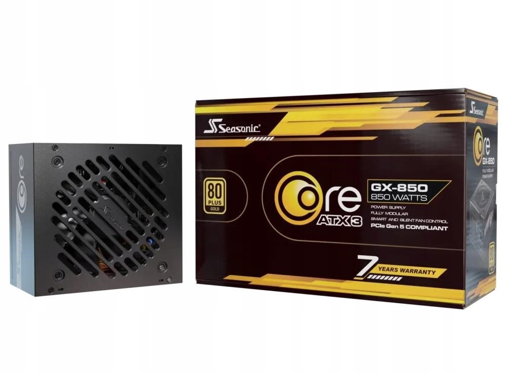Napájací zdroj Seasonic 850W Core SRP-CGX851-A5A32SF Atx 3.1 80+ Gold