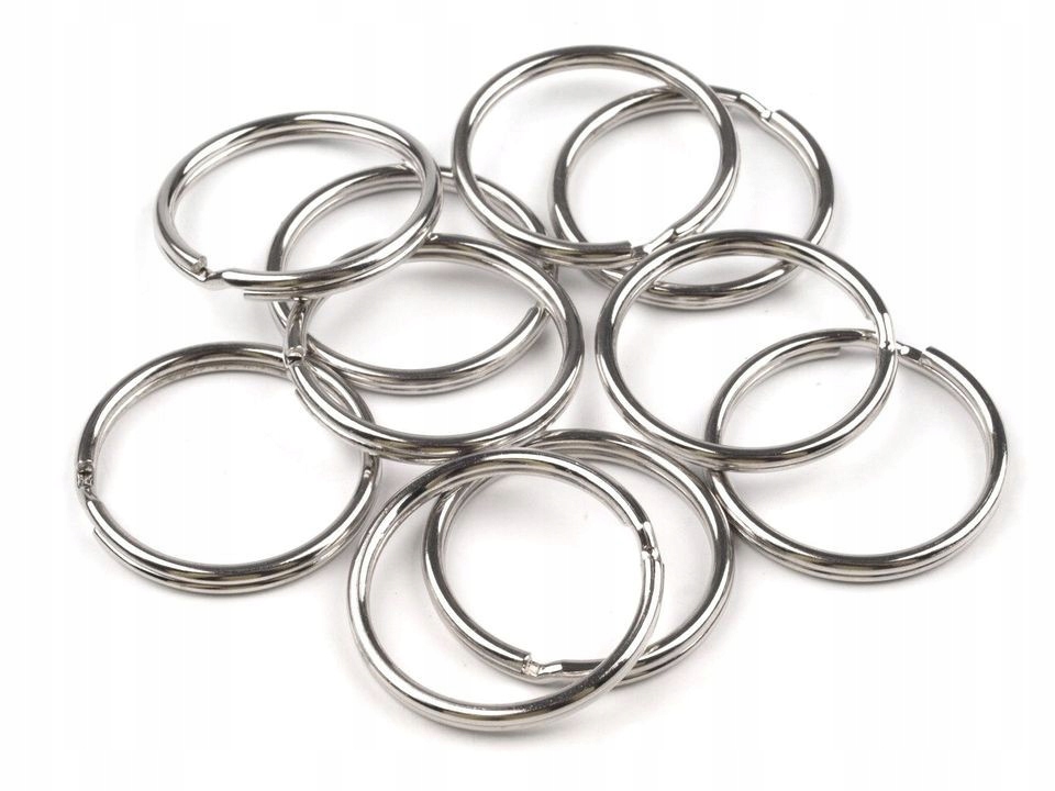 BRELOK BRELOCZEK KÓŁKO PIERŚCIEŃ DO KLUCZY 10szt