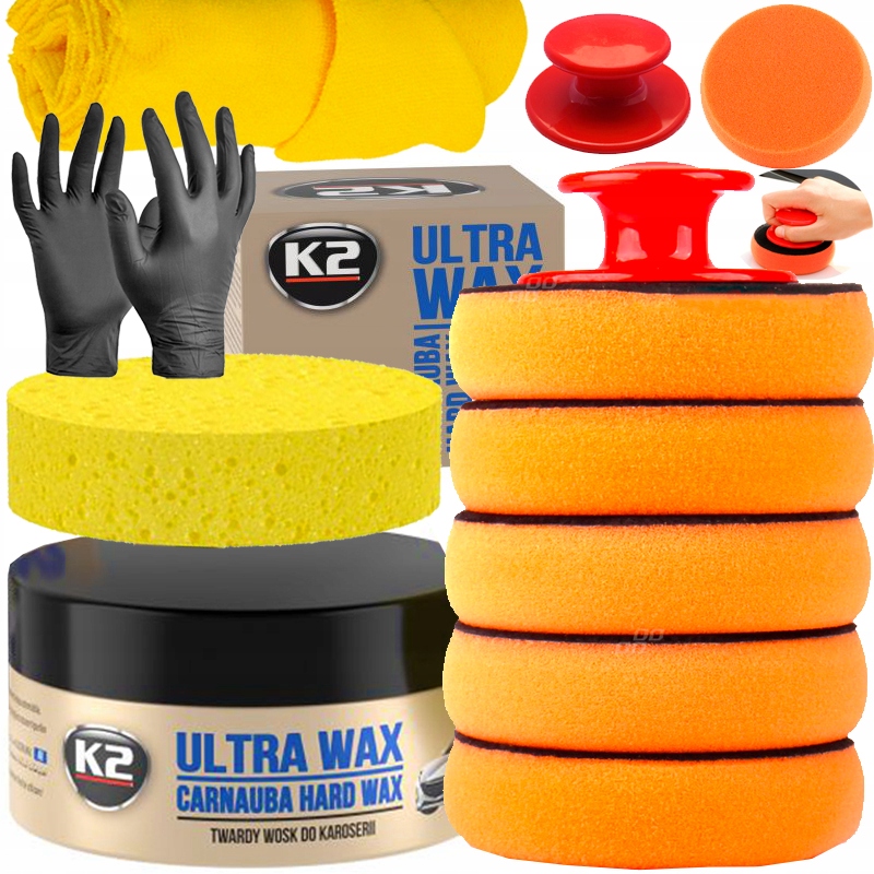 

K2 Ultra Wax 250g Wosk Samochodowy +aplikatory 5EL
