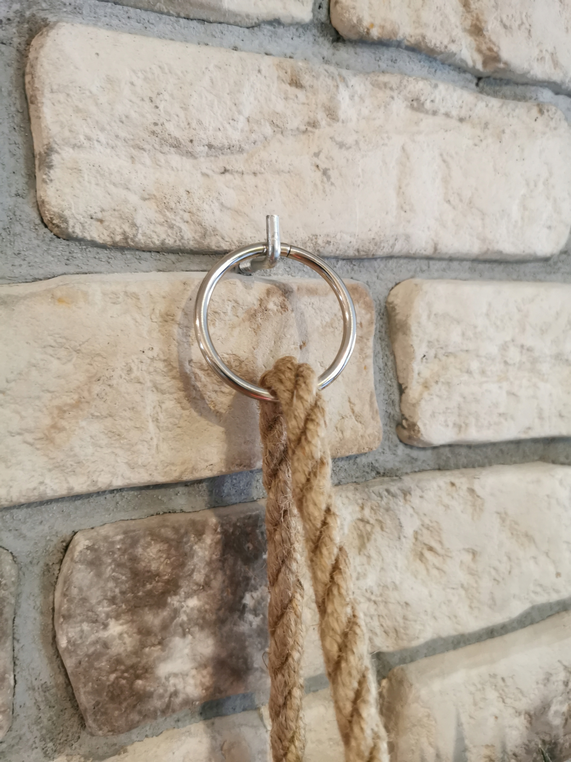 PÓŁKA na sznurkach linach, biała, boho Marka Dekostera