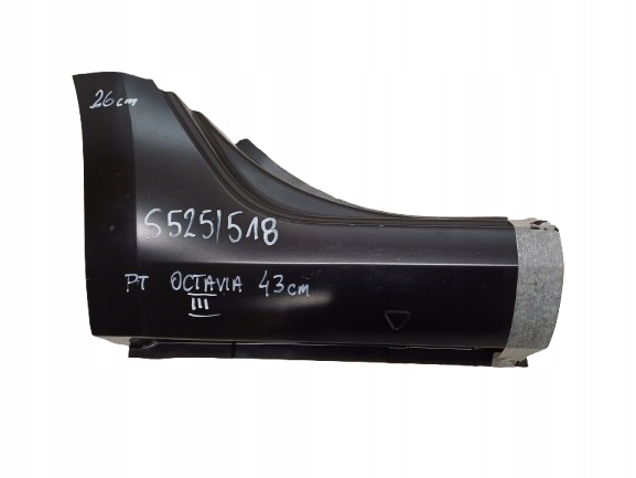 SKODA OCTAVIA 3 III 12-20 PRÓG PRAWY - TYLNA CZĘŚĆ - NOWY 43cm x 26 cm