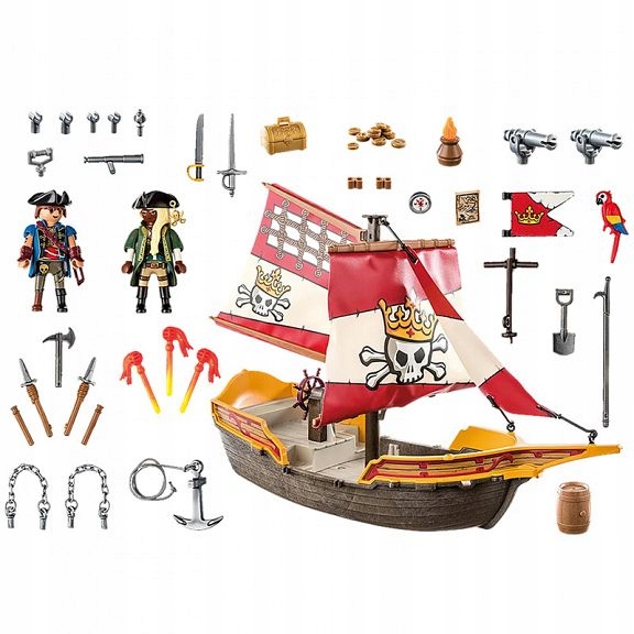 Playmobil Statek piracki 71418 Stan opakowania oryginalne