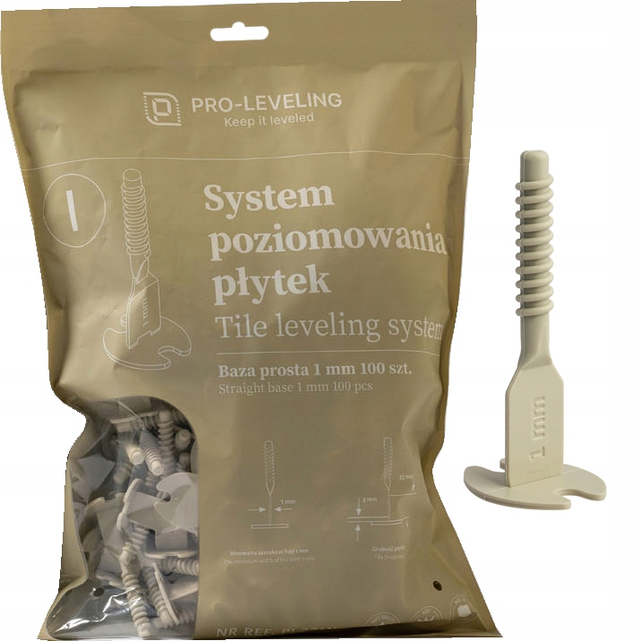 

Pro-leveling System Poziomowania 100 Klips 1 mm