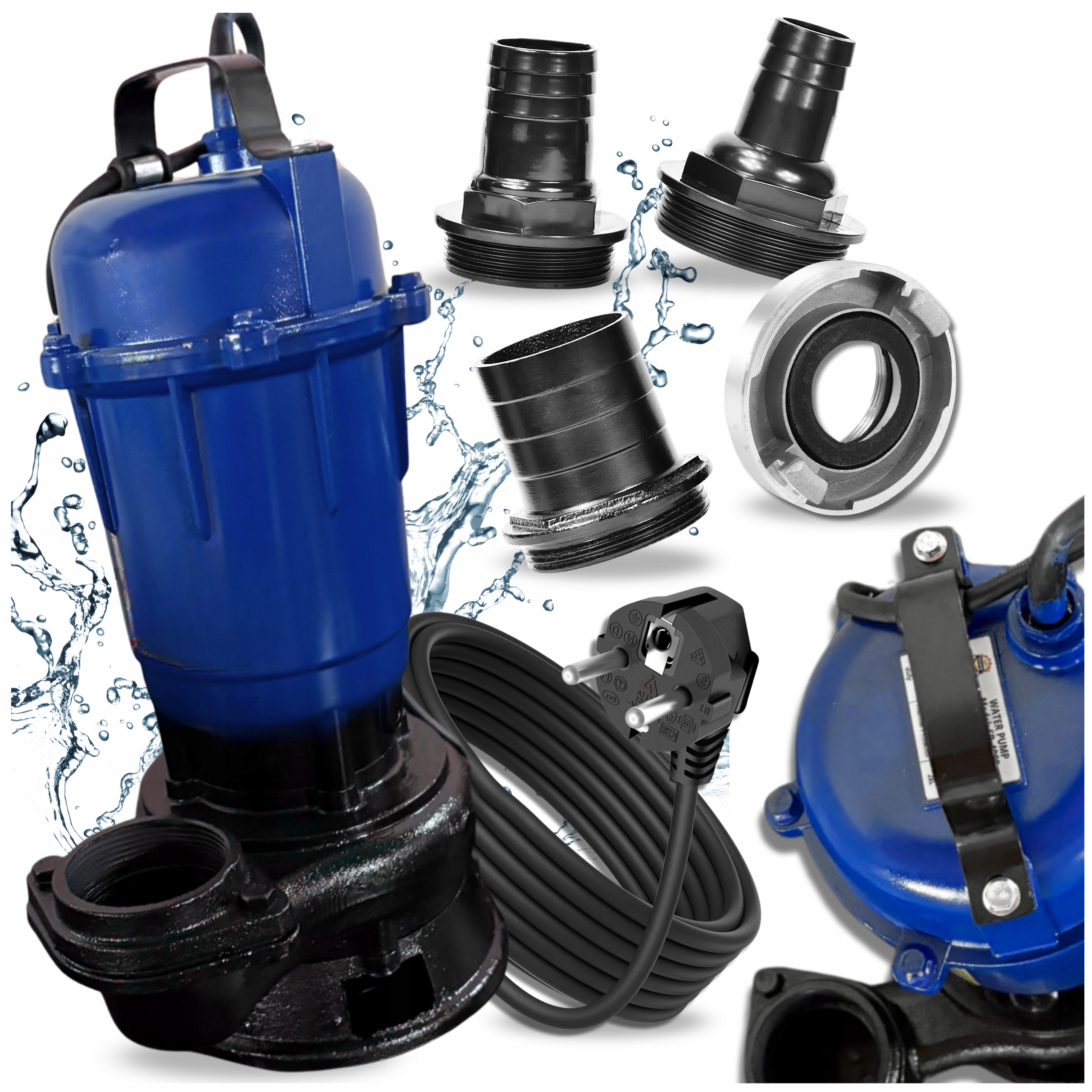 Pompa Do Wody Brudnej Czystej Szamba Z Rozdrabniaczem Mocna 4150 25000 L/h