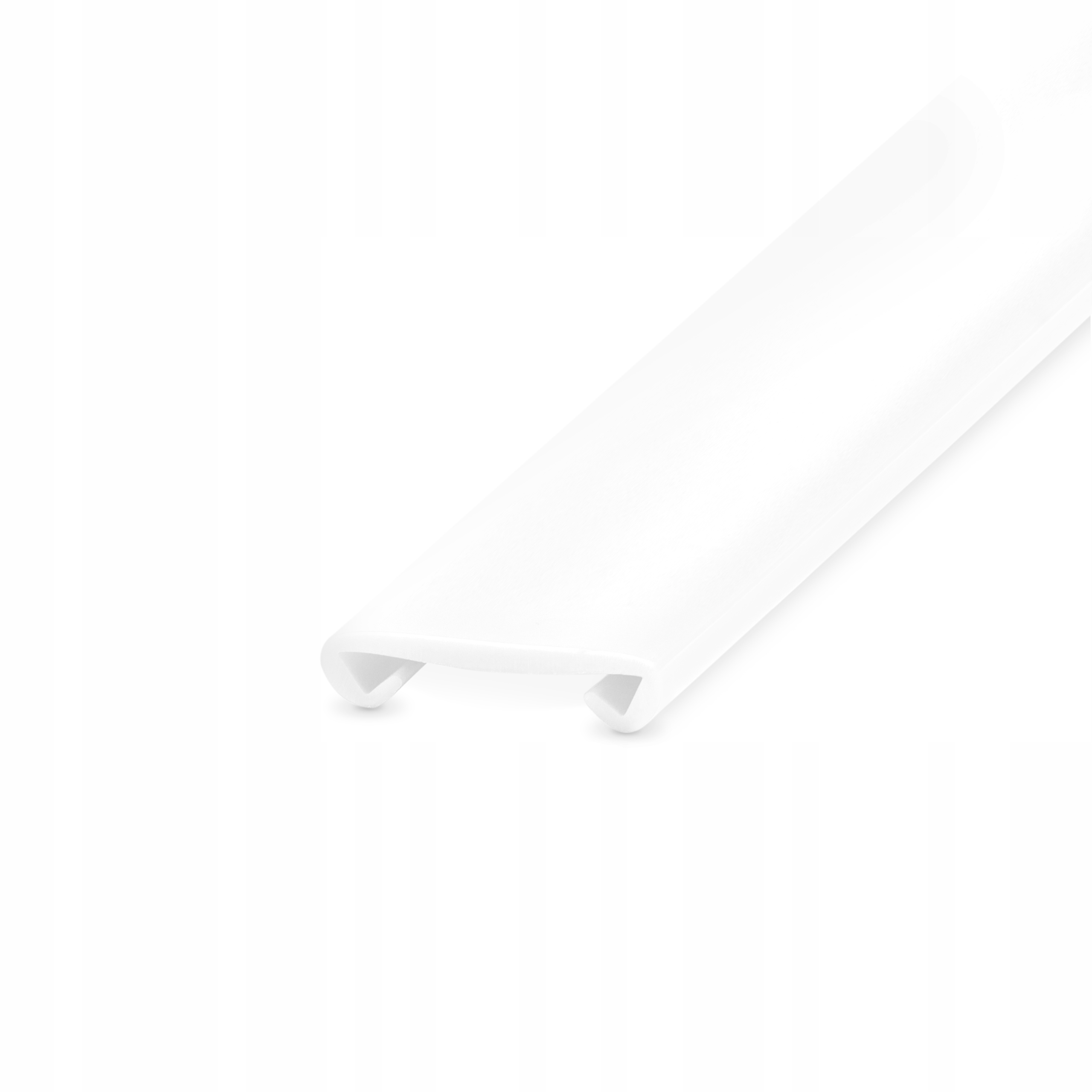 Zábradlová lišta Zábradlí Držák Pvc 40x8 mm Bílá 10 m