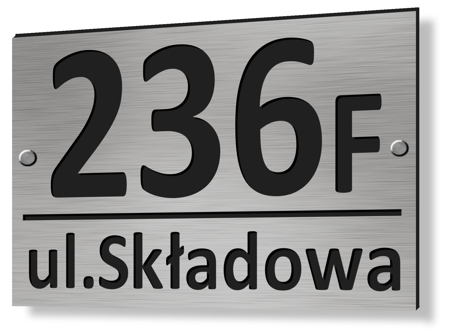 Tablica adresowa Aluminium nr Tabliczka Numer Domu Marka inna