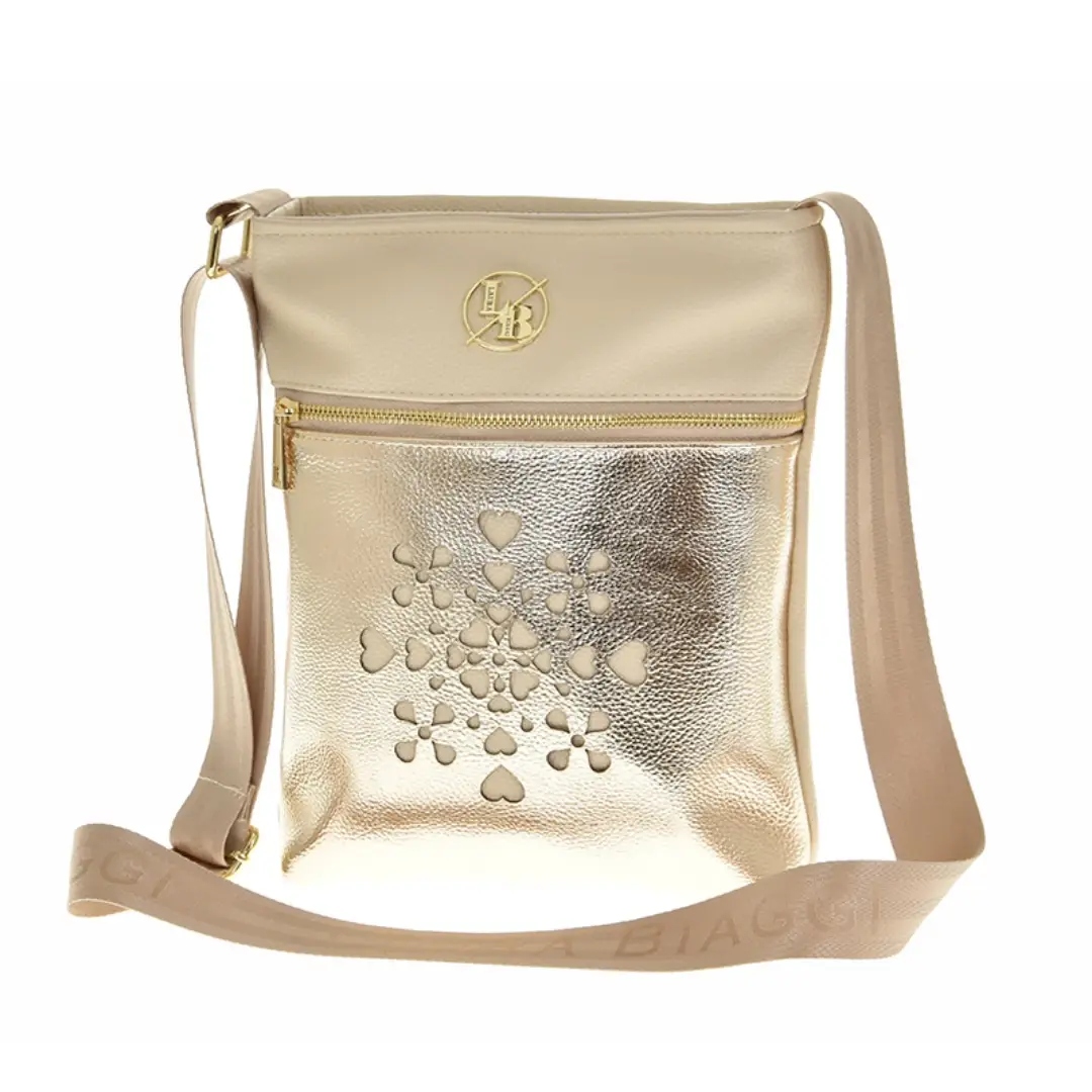 Dámská kabelka Laura Biaggi KB-259 béžová zlatá