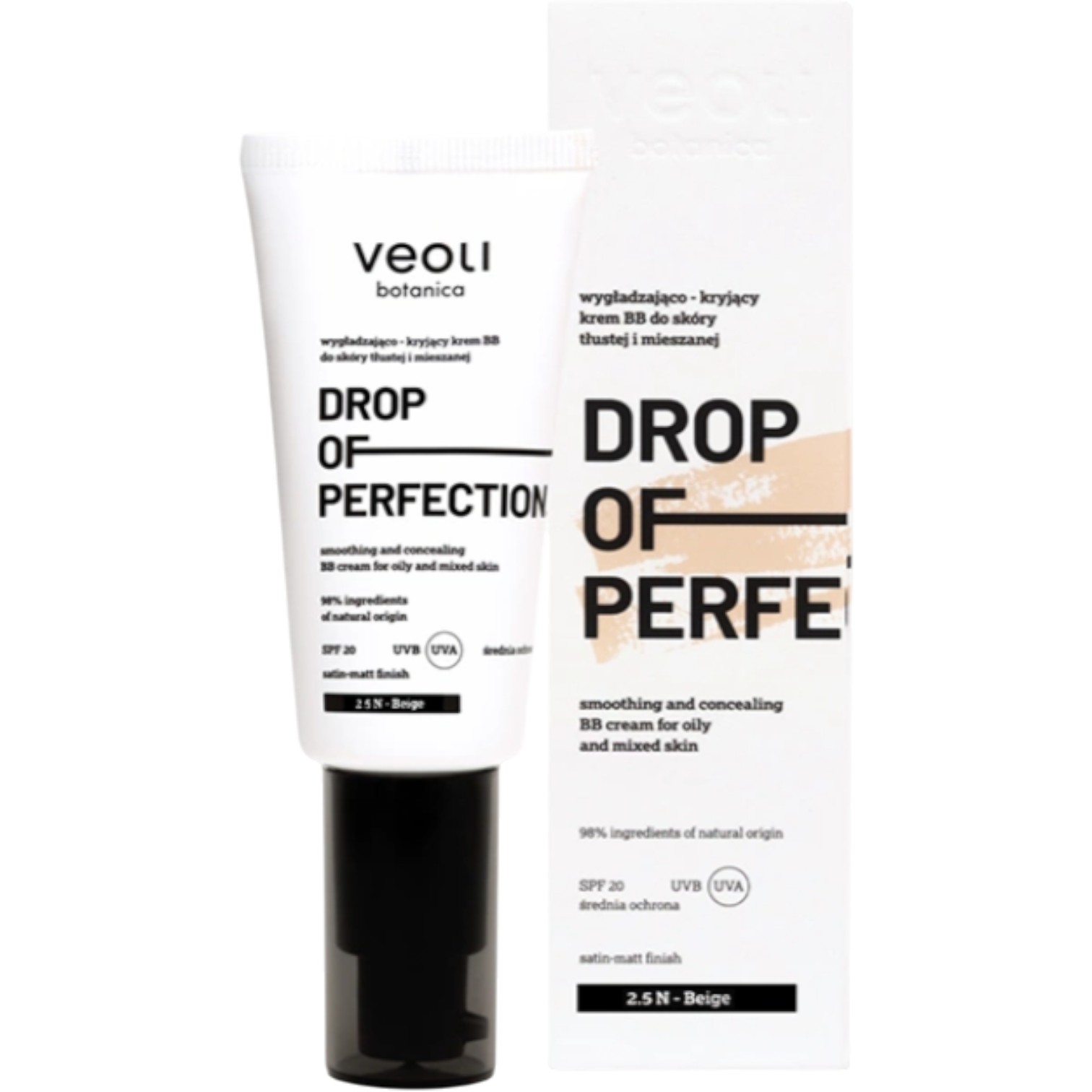 Veoli Botabica Drop Of Perfection Wygładzająco-kryjący krem Bb, 2.5...