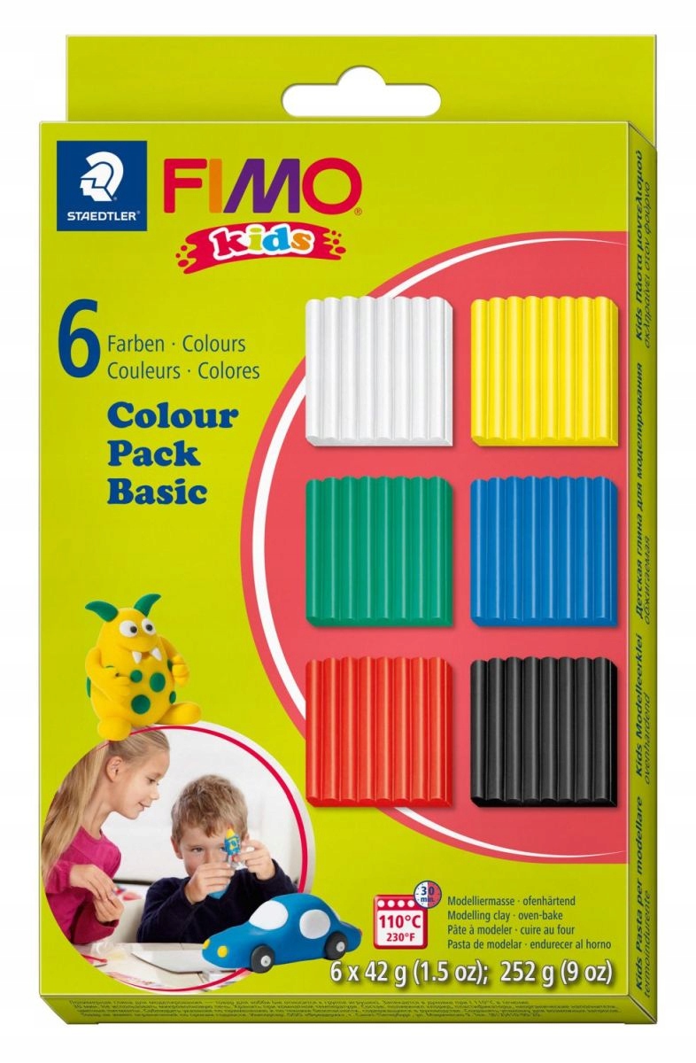 

Staedtler Masa Utwardzalna Fimo Kids 42g 6 Top Kol