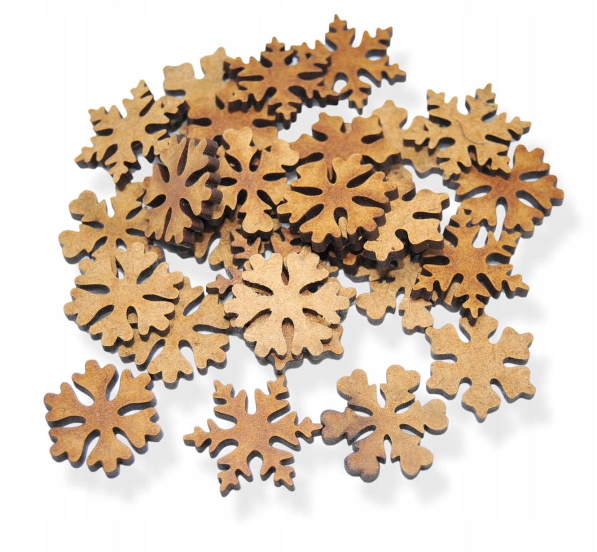 

Śnieżynki 2,5 cm 30szt Hdf śnieg