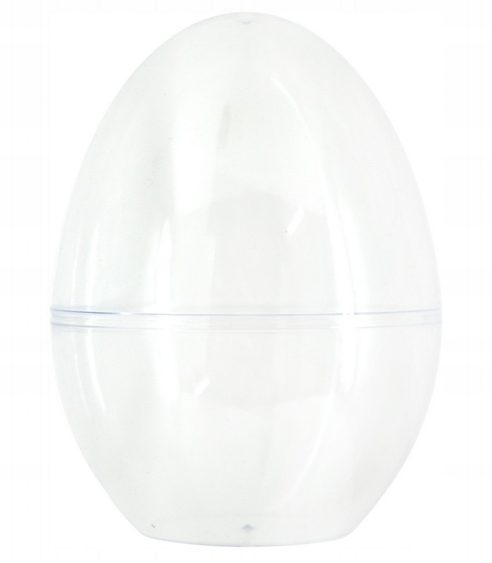 Jajko akrylowe stojące 5szt. 12cm rozkładane akryl plastik przezroczyste